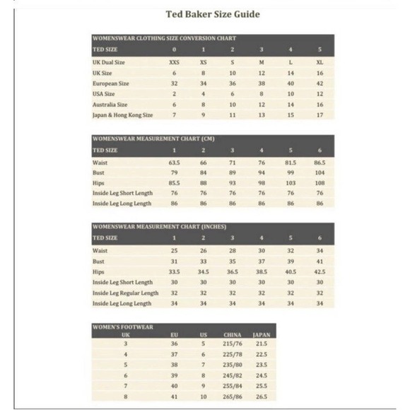 Ted Baker London Careo Top Womens Size 3 Cold Shoulder Back Zip Tiered Blouse - Picture 6 of 6